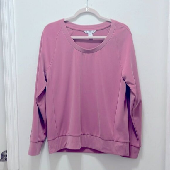 Athleta Womens Long Sleeve Seasoft Scoop Neck Top Size M‎ Antique Rose - Picture 2 of 7